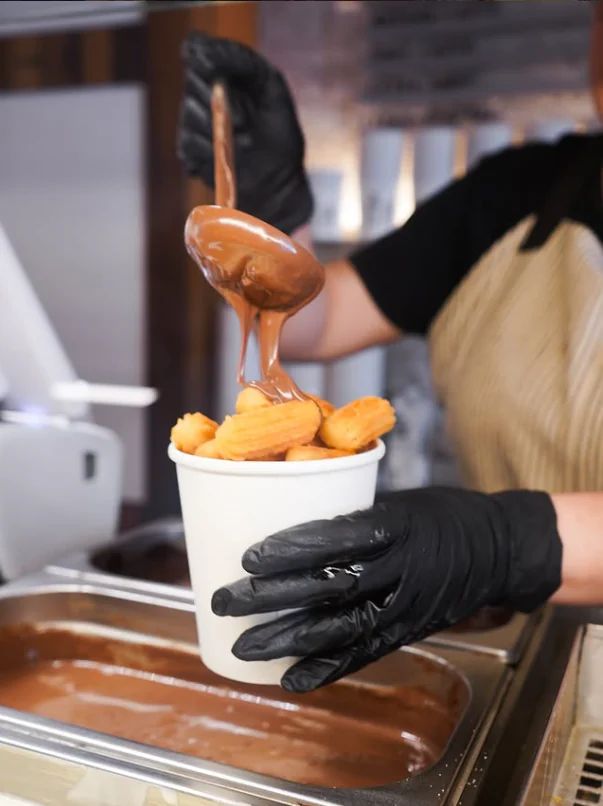 Churros con chocolate en Pontevedra